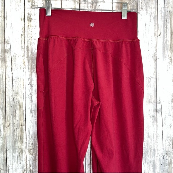 Athleta Red Ultra High Rise Elation Crop Joggers - Picture 5 of 6